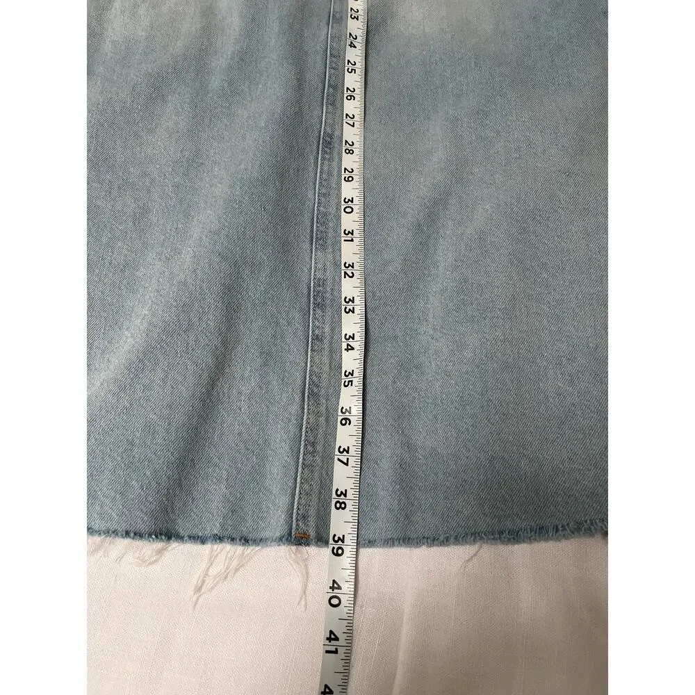Reformation Kass Maxi Denim Skirt Size 23